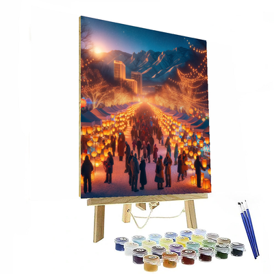 Luminaria Festival - New Mexico, Usa Painting By Numbers Kit