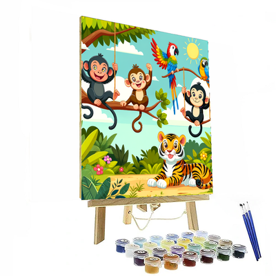 Joyful Jungle Jamboree DIY Paint By Numbers