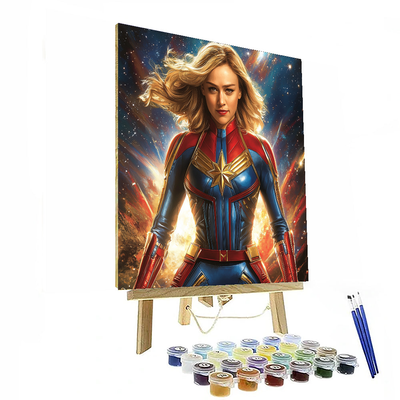 Brie Larson: The Empowering Force Of Captain Marvel Paint By Number