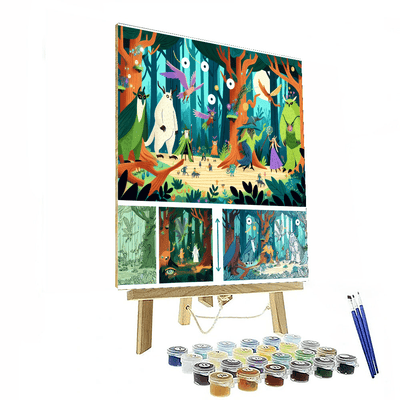 Forest Guardians Journey Number Painting