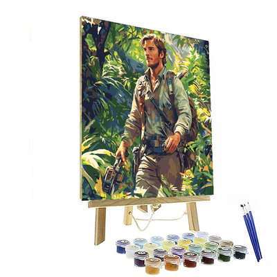 Chris Pratt: Adventuring Through Jurassic Realms Painting Number Kit