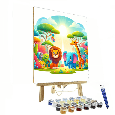 Incredible Animal Kingdom Painting Number Kit