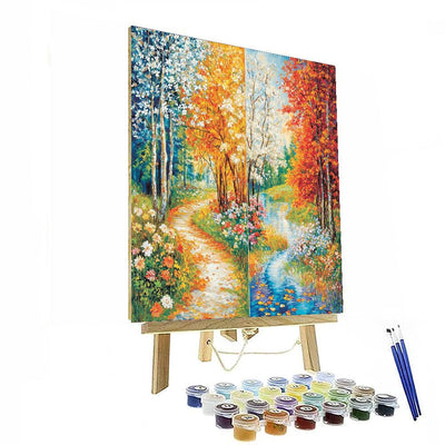 Claude Monet Inspired Timeless Seasons  Painting By Numbers Kit