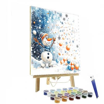 Olaf's Snow Day - Disney Inspired Painting Number Kit