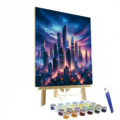 Glimmering City Lights Paint By Number