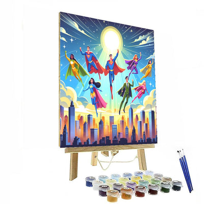 Superhero Adventure Day Numbered Painting Kits