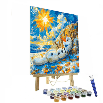 Frozen Olaf's Summer Dream - Disney Inspired Painting Number Kit