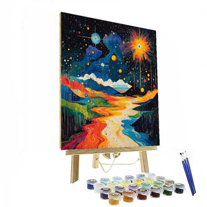 Dali Inspired Celestial Horizons  Painting By Numbers Kit