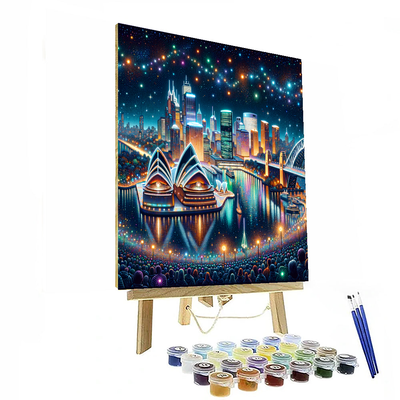 Vivid Sydney - Sydney, Australia Painting By Numbers Kit