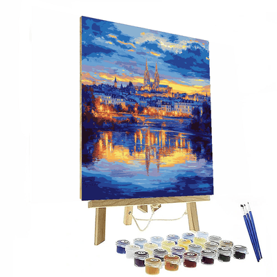 Claude Monet Inspired Urban Reflections At Dusk  Painting By Numbers Kit