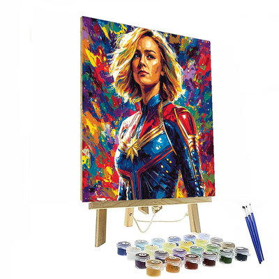 Brie Larson: The Courageous Spirit Of Captain Marvel Numbered Painting Kits