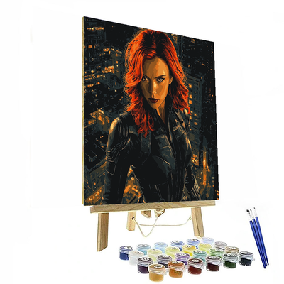 Scarlett Johansson: Enigma Of The Black Widow Paint By Numbers