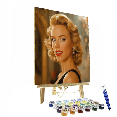 Scarlett Johansson: Cinematic Enigma Unveiled Painting By Numbers Kit