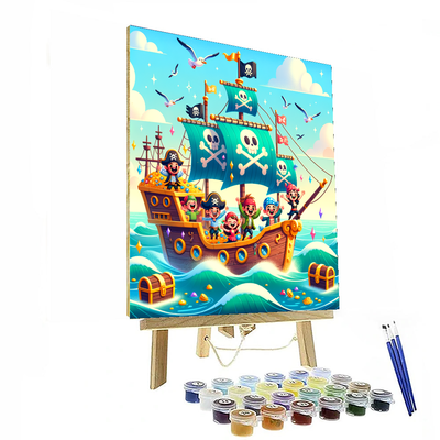 Charming Pirate Adventure Paint By Color