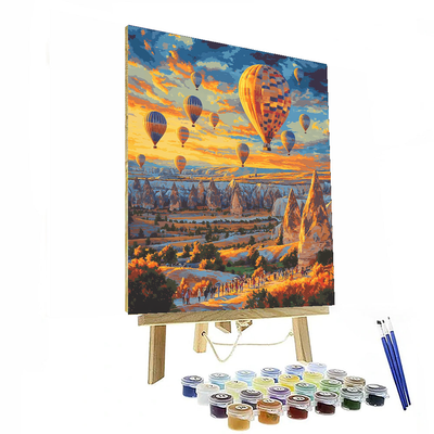 Cappadocia's Hot Air Balloon Ride DIY Paint By Numbers