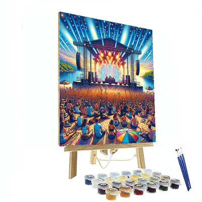 Sunburn Festival - Goa, India Painting By Numbers Kit