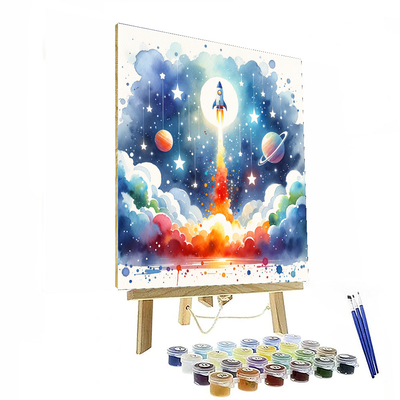 Rocketing To The Stars Paint By Numbers Kits