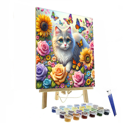 Cat's Whimsy Painting Number Kit