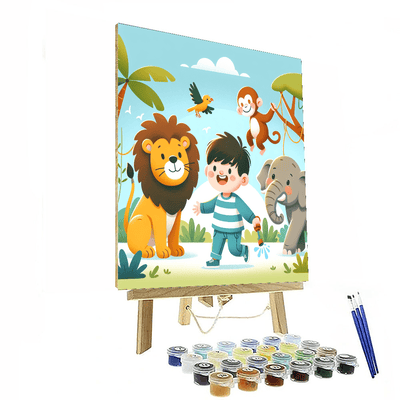 Sunny Days At The Zoo Paint By Numbers