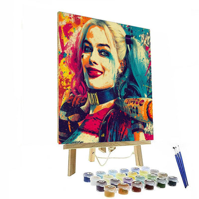 Margot Robbie: The Quirky Charm Of Harley Quinn Painting By Numbers Kit