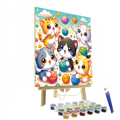 Charming Little Kittens Painting By Numbers Kit