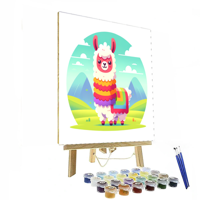 Funky Llama Adventure Paint By Number