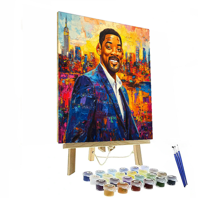 Will Smith: The Dynamic Force Of Laughter And Drama Painting By Numbers Kit