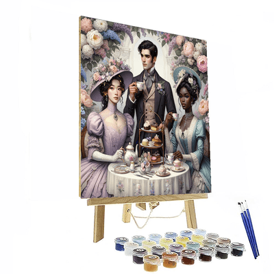 Victorian Tea Party Delight Painting Number Kit