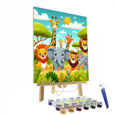 Exciting Safari Adventure Paint By Numbers