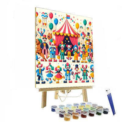 Cheerful Circus Parade Paint By Numbers Kits