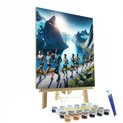 Midnight Sun Marathon - Tromsø, Norway Painting Number Kit