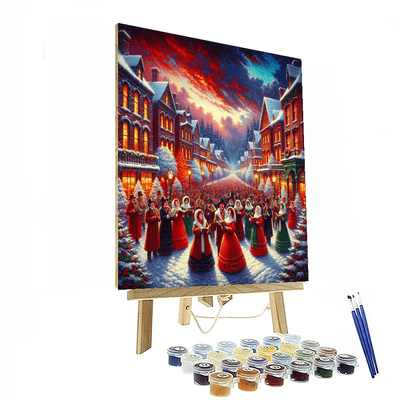 Victorian Holiday Carolers Painting By Numbers Kit