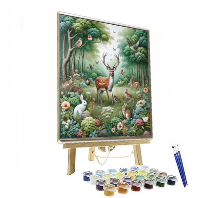 Charming Wildlife Refuge Painting Number Kit