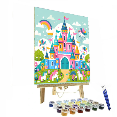 Jolly Fairy Tale Castle Paint By Numbers