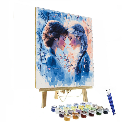 Elsa And Anna's Sisterly Bond - Disney Inspired Numbered Painting Kits