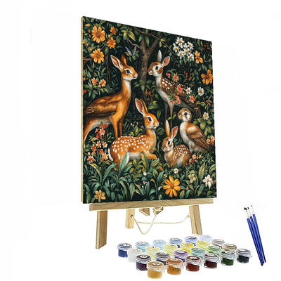 John James Audubon Inspired Animals In Harmony  DIY Paint By Numbers