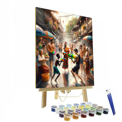 Songkran - Thailand Painting By Numbers Kit