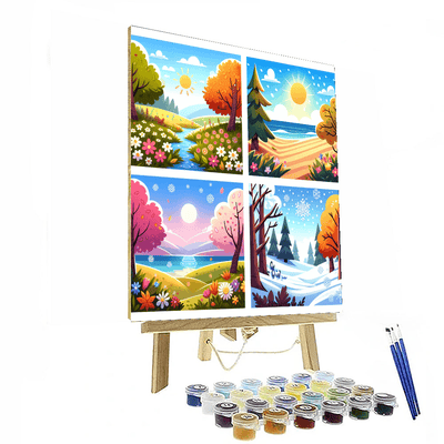 Colorful Seasons Journey Painting By Numbers Kit