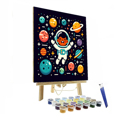 Astronaut Explorers DIY Paint By Numbers