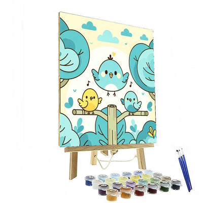 Chirping Bird Morning Paint By Numbers Kits