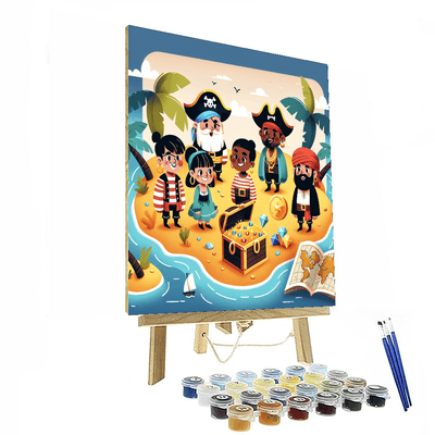 Pirate Pals And The Treasure Island Numbered Painting Kits