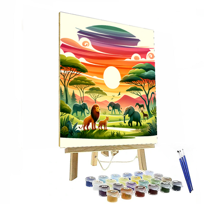 Wonderful Wildlife Safari Paint By Numbers Kits