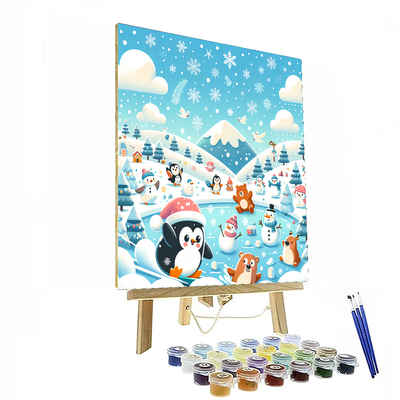 Winter Wonderland Friends Paint By Numbers