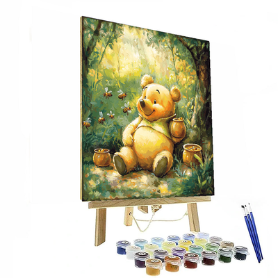 Winnie The Pooh Woodland Wonder Decor - Disney Inspired Number Painting