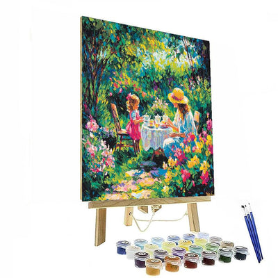 A Mother's Day Tea Party Paint By Numbers Kits