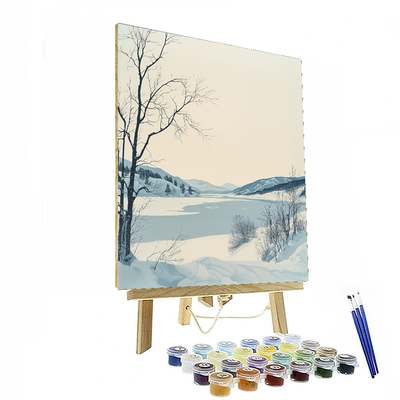 Hiroshi Sugimoto Inspired Whispers Of Winter  DIY Paint By Numbers