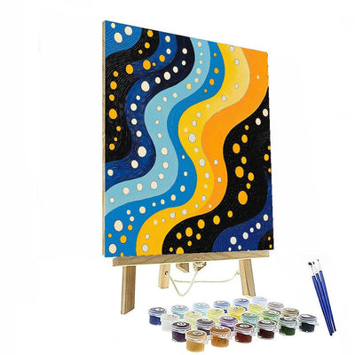 Yayoi Kusama Inspired Consciousness Waves  Paint By Number