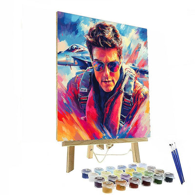 Tom Cruise: The Aerial Maverick Of Action Cinema Numbered Painting Kits