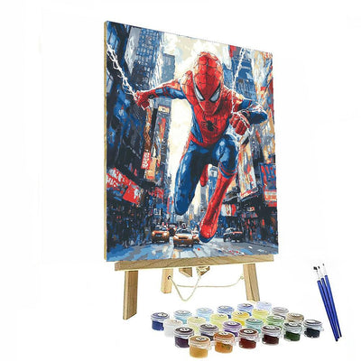 Tom Holland: The Playful Spirit Of Spider-man Number Painting