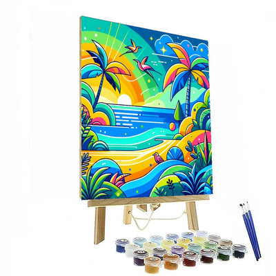 Tropical Paradise Quest Paint By Color